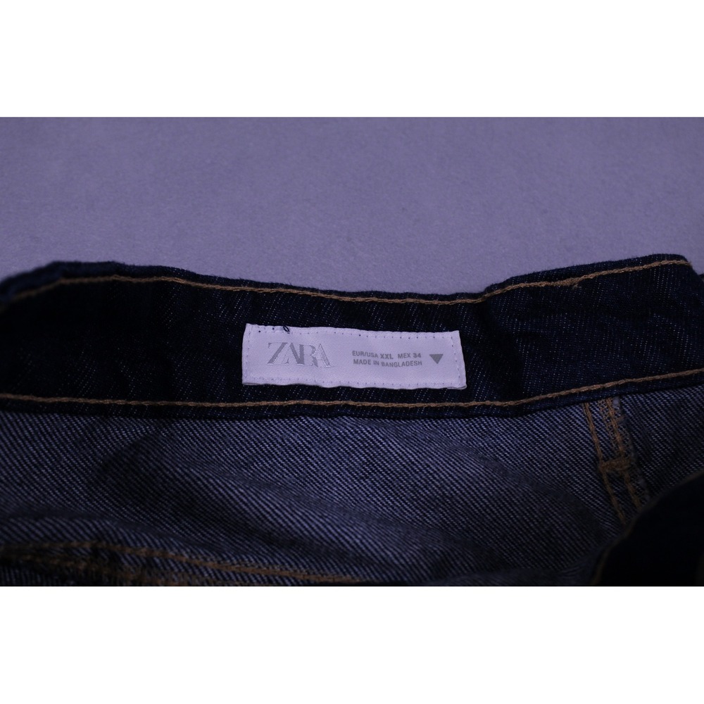 Zara Denim Mini Skirt Dark Wash New With Tags